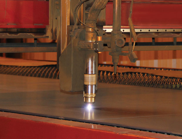 Cutting: Using our high-definition plasma torch, we can cut a wide-range of thicknesses to meet your needs.