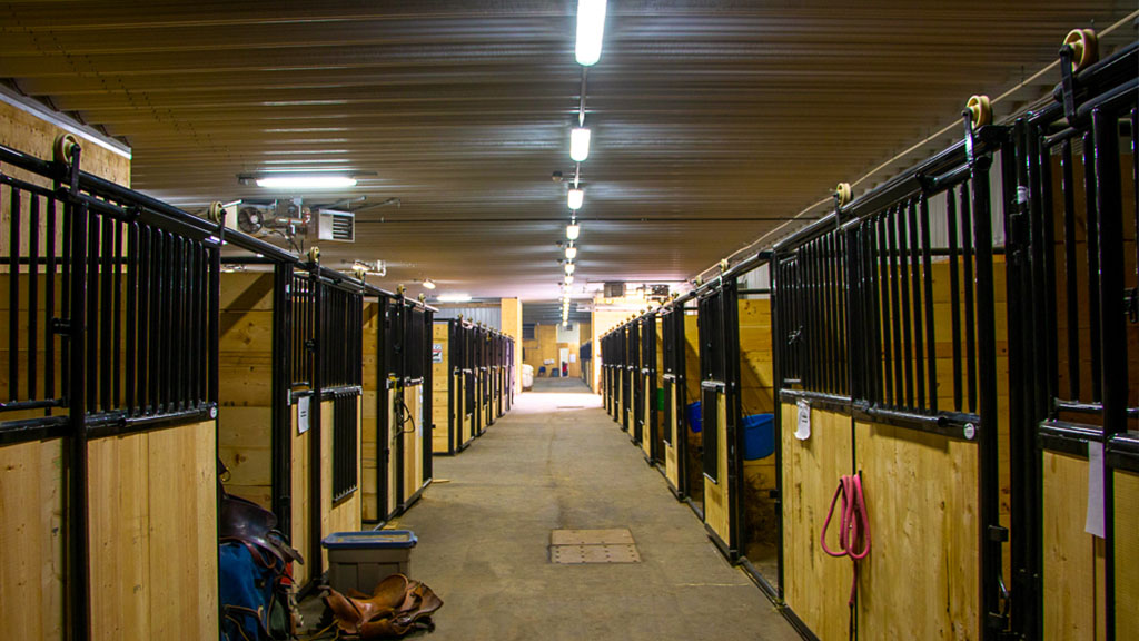 U-Build With a steel structure you can build for any amount of indoor stables needed.
