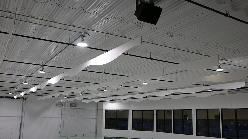 U-Build The ceiling of a Frameless building is fully closed in and can provide an aesthetic appeal to an interior of a recreational facility.