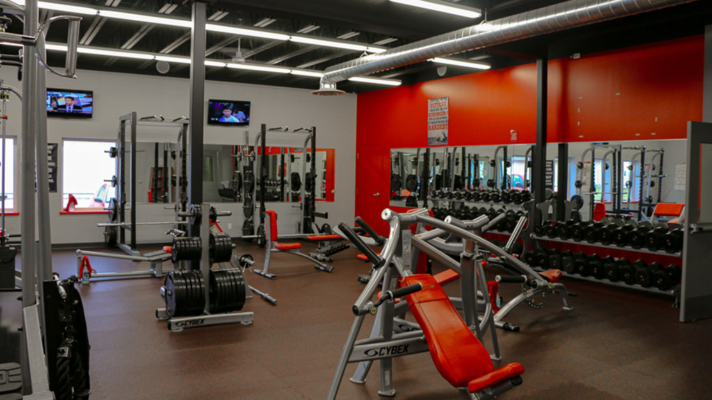 U-Build Small to large recreational facilities are manufactured custom to order with U-Build Steel Buildings. This is an interior shot of a fitness space in a steel rigid frame building.