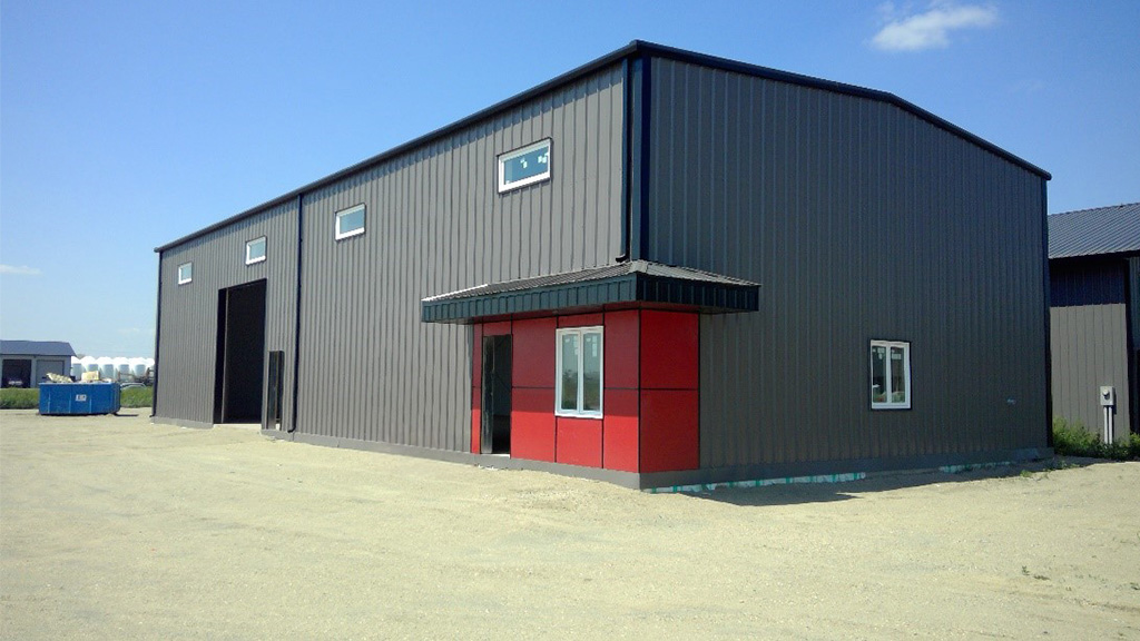 U-Build Whether you need one large building or several small to medium sized buildings, U-Build can manufacture them to your order. This is a smaller building used for a plastics fabrication company.