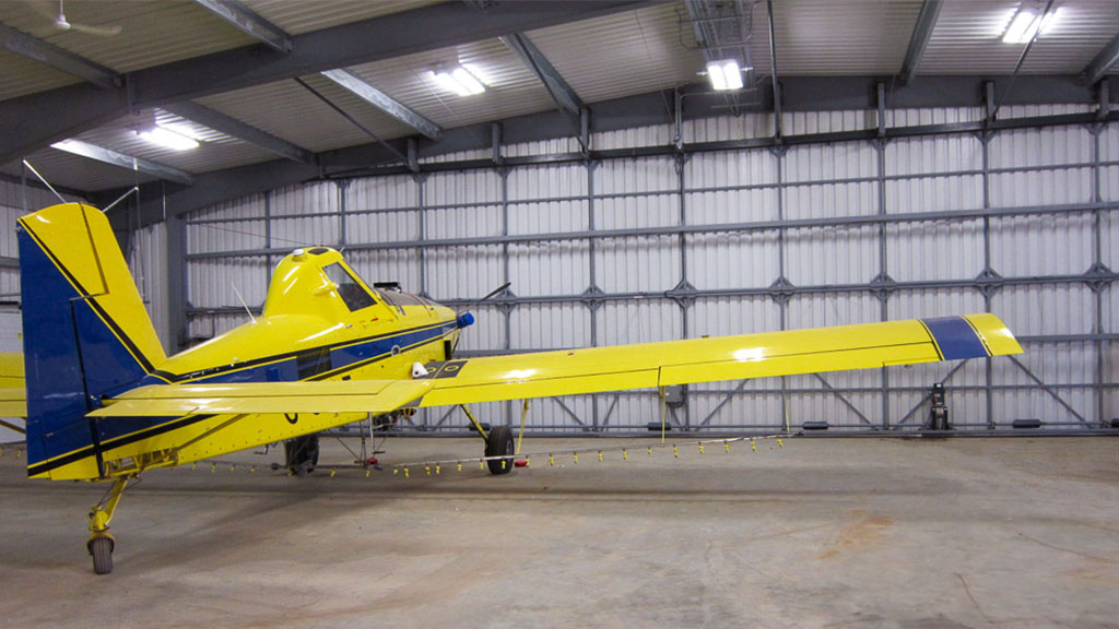 U-Build Steel is a practical choice for aerial spray plane hangars, as steel buildings require minimal maintenance and are easier to clean.