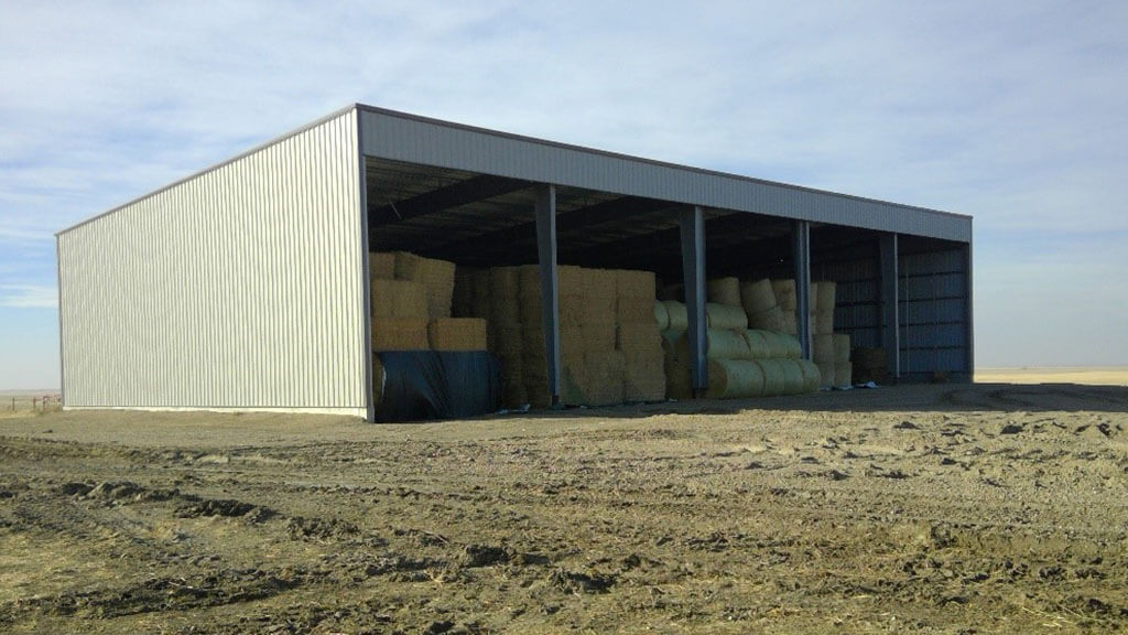 U-Build Steel hay and feed shelters will last for several generations on a farm, as steel lasts longer and requires less maintenance than a wooden alternative.