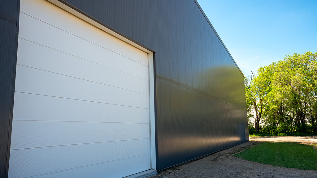 U-Build This close up of a sweet potato storage building demonstrates the aesthetic appeal of finishing a building with Insulated Metal Panels, among other benefits of these panels.