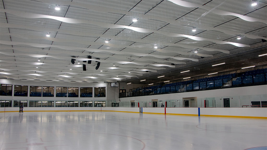 U-Build Our Frameless Steel Buildings are energy efficient. Uniform wall insulation minimizes energy loss, while a unique design does not require heating in the space between the ceiling and roof. This makes them a great option for community ice rinks.