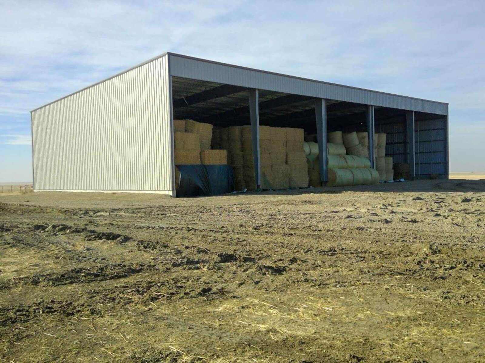Elkwater Hutterite Colony Bale Shelter